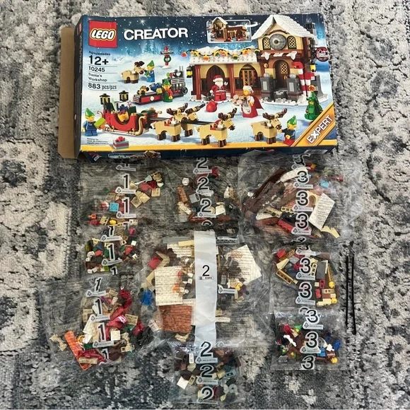 Lego Toys New Open Box Sealed Bags Lego Creator Expert 245 Santas Workshop Poshmark